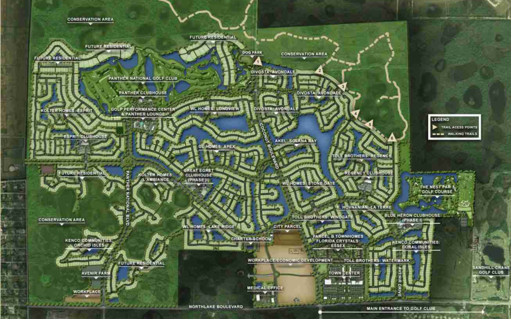 Updated Avenir Site Plan, Avenir Site Map, Updated Avenir Map