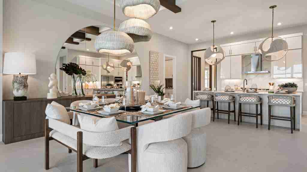 Paige Model ambiance by kolter homes, kitchen, dining, great room, touravenir